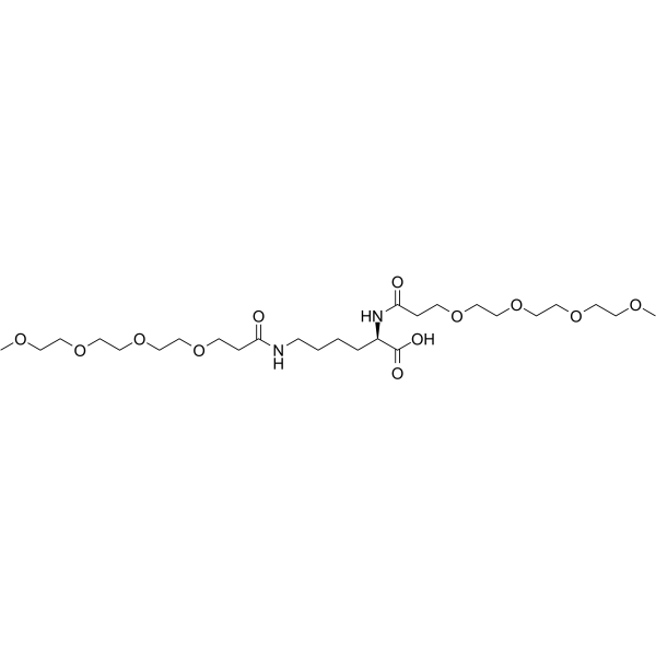 Bis-(m-PEG4)-amidohexanoic acid 2353409-74-0